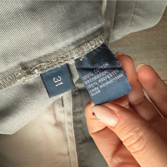 Vtg Polo Ralph Lauren polo pony embroidered print Prospect shorts grey size 31 - Picture 6 of 7